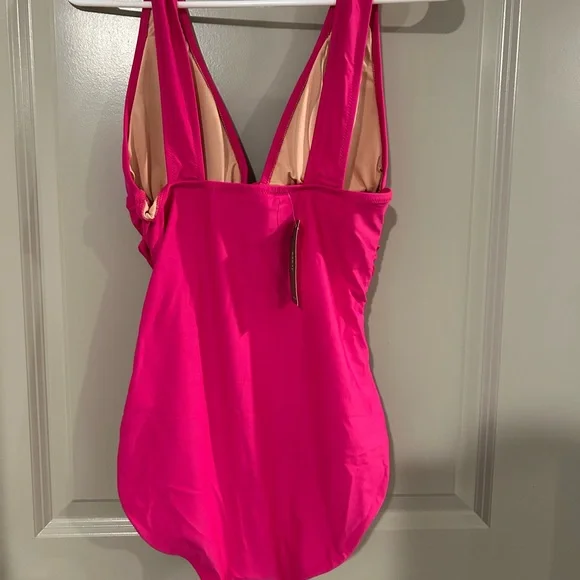 J Crew Pink One-Piece Swimsuit NWT - Picture 2 of 3